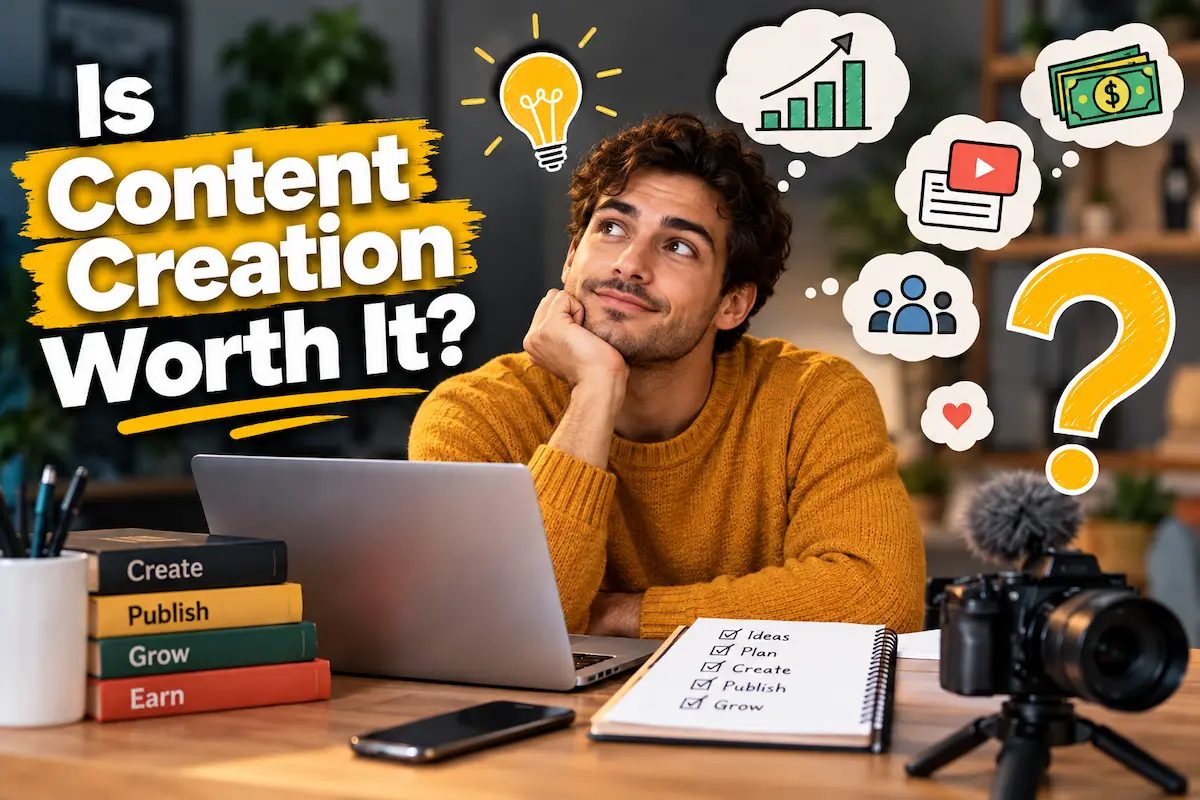Is Content Creation Worth It Benefits, Costs & Who Should Start